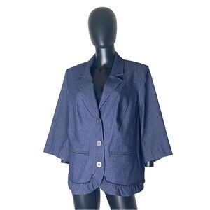 Lane bryant denuim jacket blazer size 22 (b6)
